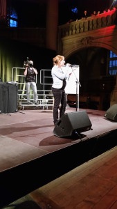 Erster Auftritt an einem Slam-Poetry-Wettbewerb: Die Berner Pfarrerin Martina Schwarz